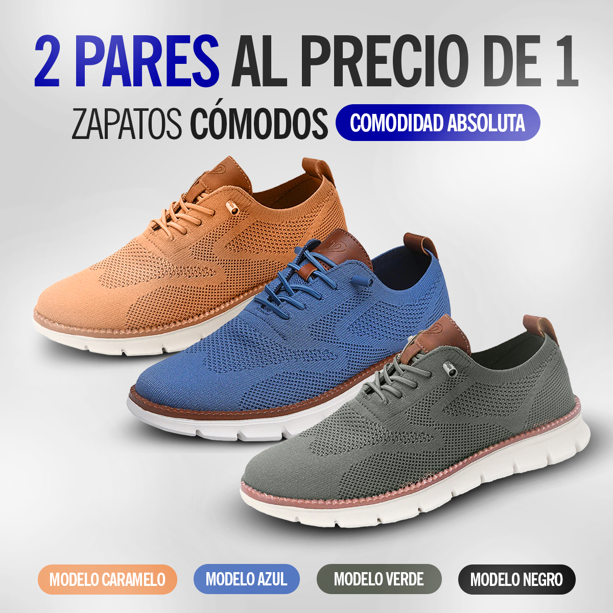 2 PARES AL PRECIO DE 1 – Zapatos Cómodos Svelto